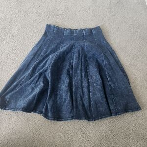 Dark denim Hardtail womens skirt